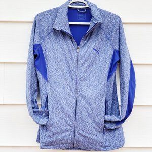 PUMA blue & white activewear sweatshirt